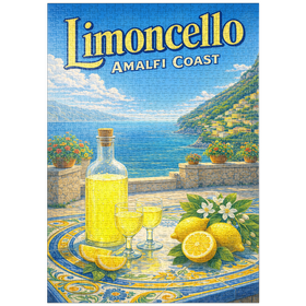 Darstellung des Puzzle Motivs Limoncello - Lemon Terrace, Amalfi Coast - Puzzleteile: 1000