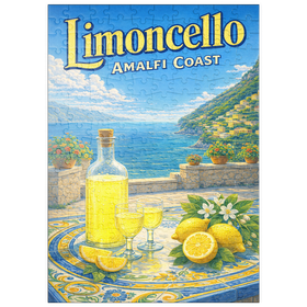 Darstellung des Puzzle Motivs Limoncello - Lemon Terrace, Amalfi Coast - Puzzleteile: 200