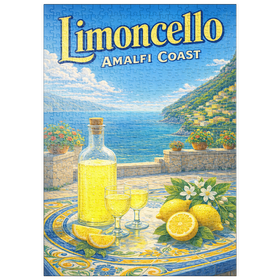 Darstellung des Puzzle Motivs Limoncello - Lemon Terrace, Amalfi Coast - Puzzleteile: 500