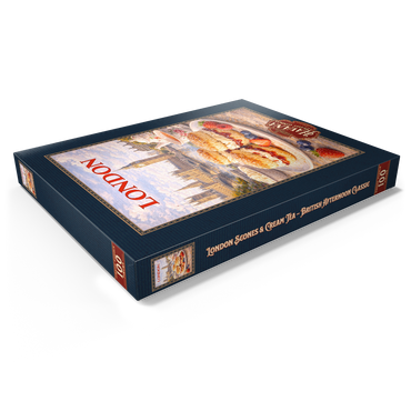 Darstellung des Puzzle Motivs London Scones & Cream Tea – British Afternoon Classic 100 Puzzle Schachtel Ansicht1