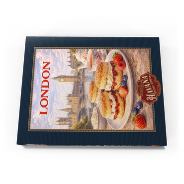 Darstellung des Puzzle Motivs London Scones & Cream Tea – British Afternoon Classic 200 Puzzle Schachtel Ansicht3
