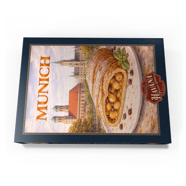 Darstellung des Puzzle Motivs Munich Apple Strudel – Bavarian Dessert Delight 1000 Puzzle Schachtel Ansicht3