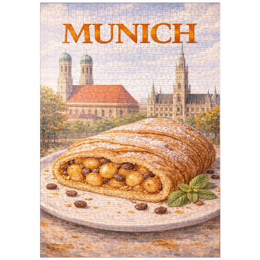Darstellung des Puzzle Motivs puzzleplate Munich Apple Strudel – Bavarian Dessert Delight 1000 Puzzle