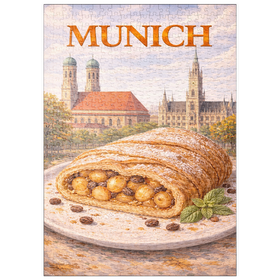Darstellung des Puzzle Motivs Munich Apple Strudel – Bavarian Dessert Delight - Puzzleteile: 500