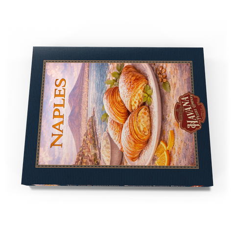 Darstellung des Puzzle Motivs Naples Sfogliatella – Traditional Italian Pastry Naples Sfogliatella – Traditional Italian Pastry 200 Puzzle Schachtel Ansicht3