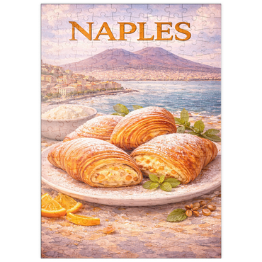 Darstellung des Puzzle Motivs puzzleplate Naples Sfogliatella – Traditional Italian Pastry 200 Puzzle