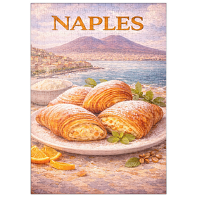 Darstellung des Puzzle Motivs Naples Sfogliatella – Traditional Italian Pastry - Puzzleteile: 500