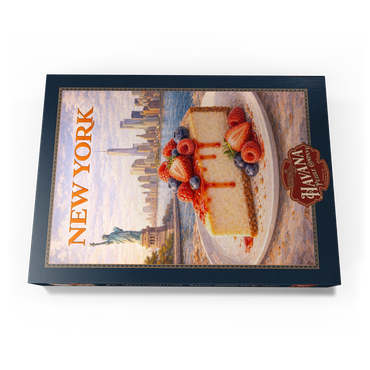 Darstellung des Puzzle Motivs New York Cheesecake – Iconic American Dessert 500 Puzzle Schachtel Ansicht3