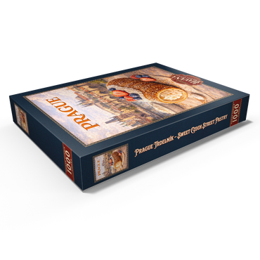 Darstellung des Puzzle Motivs Prague Trdelník – Sweet Czech Street Pastry 1000 Puzzle Schachtel Ansicht1