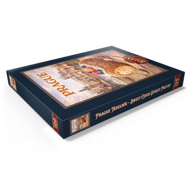 Darstellung des Puzzle Motivs Prague Trdelník – Sweet Czech Street Pastry 100 Puzzle Schachtel Ansicht1