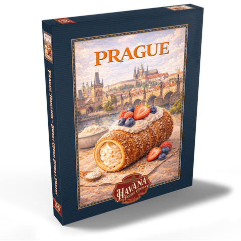Darstellung des Puzzle Motivs Prague Trdelník – Sweet Czech Street Pastry Prague Trdelník – Sweet Czech Street Pastry 100 Puzzle Schachtel Ansicht2