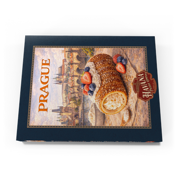 Darstellung des Puzzle Motivs Prague Trdelník – Sweet Czech Street Pastry 100 Puzzle Schachtel Ansicht3