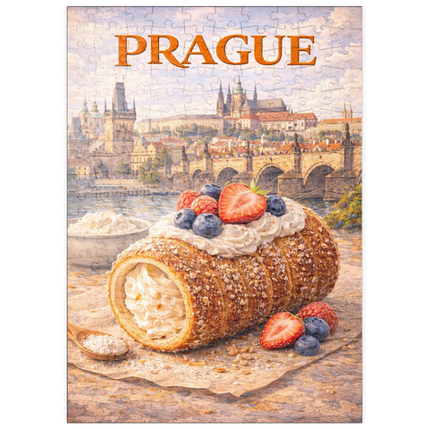 Darstellung des Puzzle Motivs Prague Trdelník – Sweet Czech Street Pastry puzzleplate Prague Trdelník – Sweet Czech Street Pastry 200 Puzzle