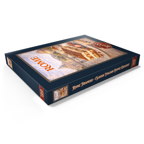 Darstellung des Puzzle Motivs Rome Tiramisu – Classic Italian Coffee Dessert Rome Tiramisu – Classic Italian Coffee Dessert 100 Puzzle Schachtel Ansicht1
