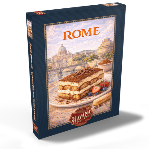 Darstellung des Puzzle Motivs Rome Tiramisu – Classic Italian Coffee Dessert Rome Tiramisu – Classic Italian Coffee Dessert 100 Puzzle Schachtel Ansicht2