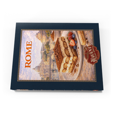 Darstellung des Puzzle Motivs Rome Tiramisu – Classic Italian Coffee Dessert 200 Puzzle Schachtel Ansicht3