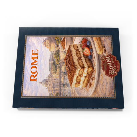 Darstellung des Puzzle Motivs Rome Tiramisu – Classic Italian Coffee Dessert Rome Tiramisu – Classic Italian Coffee Dessert 200 Puzzle Schachtel Ansicht3