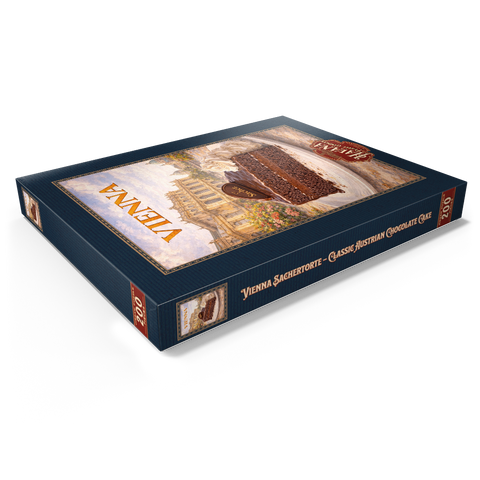 Darstellung des Puzzle Motivs Vienna Sachertorte – Classic Austrian Chocolate Cake Vienna Sachertorte – Classic Austrian Chocolate Cake 200 Puzzle Schachtel Ansicht1