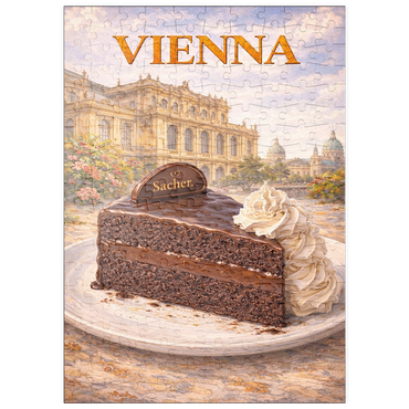 Darstellung des Puzzle Motivs puzzleplate Vienna Sachertorte – Classic Austrian Chocolate Cake 200 Puzzle