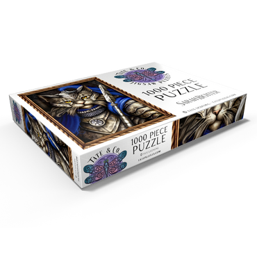 Darstellung des Puzzle Motivs Lord Scratch Knight - Sarah Richter 1000 Puzzle Schachtel Ansicht1