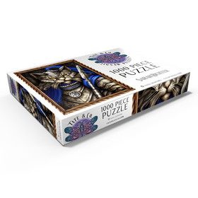 Darstellung des Puzzle Motivs Lord Scratch Knight – Sarah Richter - Puzzleteile: 1000