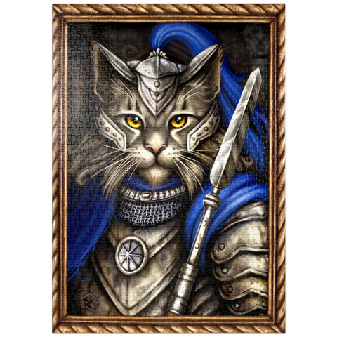 Darstellung des Puzzle Motivs Lord Scratch Knight – Sarah Richter puzzleplate Lord Scratch Knight - Sarah Richter 1000 Puzzle