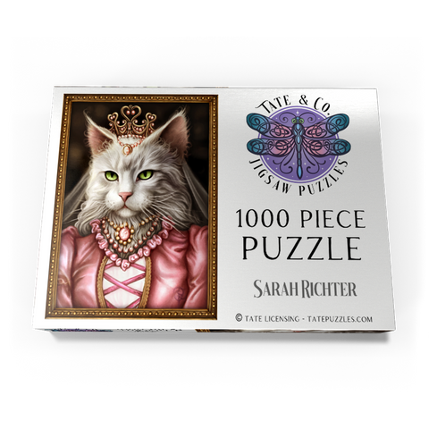 Darstellung des Puzzle Motivs Purrincess – Die Katzenprinzessin – Sarah Richter Purrincess Cat Princess - Sarah Richter 1000 Puzzle Schachtel Ansicht3