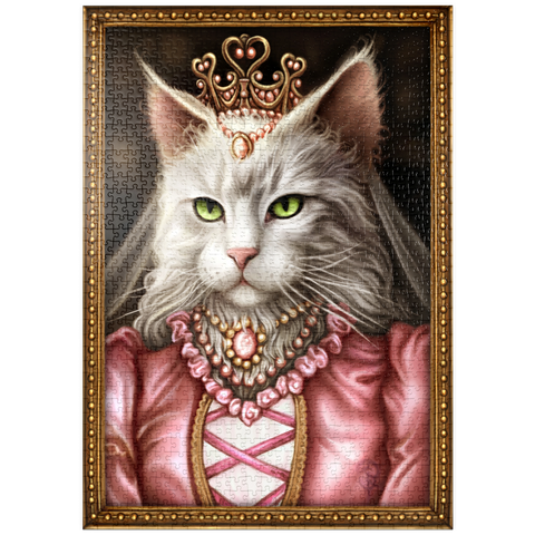 Darstellung des Puzzle Motivs Purrincess – Die Katzenprinzessin – Sarah Richter puzzleplate Purrincess Cat Princess - Sarah Richter 1000 Puzzle