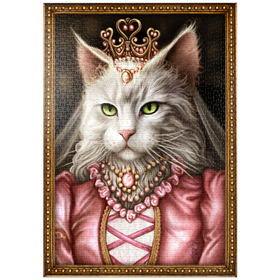 Darstellung des Puzzle Motivs Purrincess – Die Katzenprinzessin – Sarah Richter - Puzzleteile: 1000