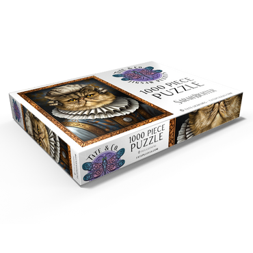 Darstellung des Puzzle Motivs Sir de la Fluff Aristocrat 1000 Puzzle Schachtel Ansicht1