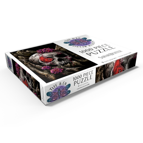 Darstellung des Puzzle Motivs Ein Blick auf den Evanescence-Totenkopf – Sarah Richter A Glance of Evanescence Skull - Sarah Richter 1000 Puzzle Schachtel Ansicht1