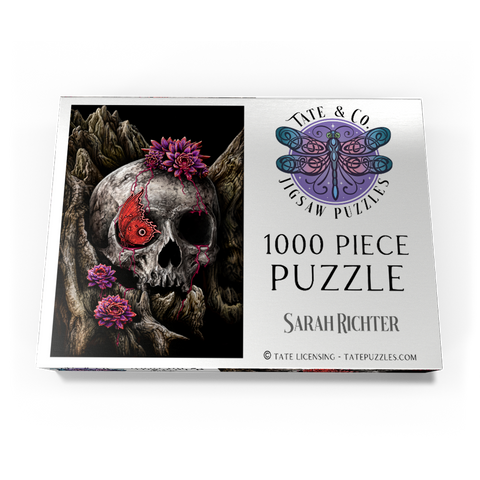 Darstellung des Puzzle Motivs Ein Blick auf den Evanescence-Totenkopf – Sarah Richter A Glance of Evanescence Skull - Sarah Richter 1000 Puzzle Schachtel Ansicht3