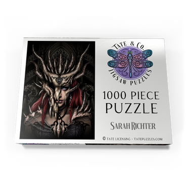 Darstellung des Puzzle Motivs Dragon Mask Warrior Girl - Sarah Richter 1000 Puzzle Schachtel Ansicht3