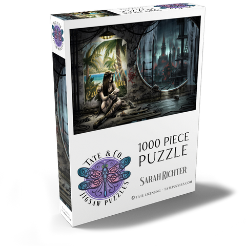 Darstellung des Puzzle Motivs „Lost Times“ – Eine dystopische Zukunft – Sarah Richter Lost Times distopian Future - Sarah Richter 1000 Puzzle Schachtel Ansicht2