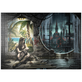 Darstellung des Puzzle Motivs „Lost Times“ – Eine dystopische Zukunft – Sarah Richter - Puzzleteile: 1000