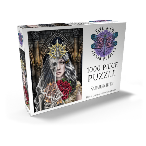 Darstellung des Puzzle Motivs Die untote Braut – Sarah Richter The Bride Undead wife-to-be - Sarah Richter 1000 Puzzle Schachtel Ansicht2