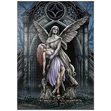 Darstellung des Puzzle Motivs puzzleplate The Eternal Fight Stone Angel - Sarah Richter 1000 Puzzle