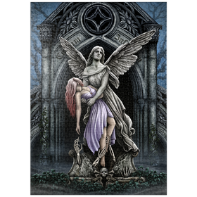 Darstellung des Puzzle Motivs Der ewige Kampf – Stone Angel – Sarah Richter - Puzzleteile: 1000