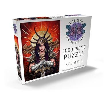 Darstellung des Puzzle Motivs Aurora Mortis Samurai Warrior - Sarah Richter 1000 Puzzle Schachtel Ansicht2