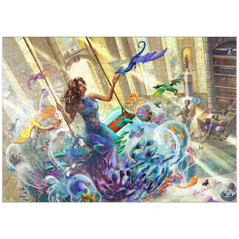 Darstellung des Puzzle Motivs Aquarium Magic – Rose Cat Khan puzzleplate Aquarium Magic - Rose Cat Khan 1000 Puzzle