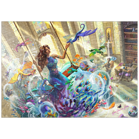 Darstellung des Puzzle Motivs Aquarium Magic – Rose Cat Khan - Puzzleteile: 1000
