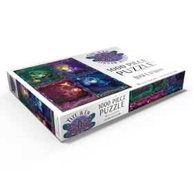 Darstellung des Puzzle Motivs Die Zeitdrachen – Rose Cat Khan - Puzzleteile: 1000