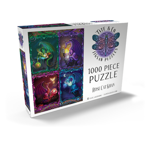 Darstellung des Puzzle Motivs Die Zeitdrachen – Rose Cat Khan The Time Dragons - Rose Cat Khan 1000 Puzzle Schachtel Ansicht2