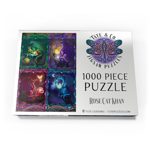Darstellung des Puzzle Motivs Die Zeitdrachen – Rose Cat Khan The Time Dragons - Rose Cat Khan 1000 Puzzle Schachtel Ansicht3