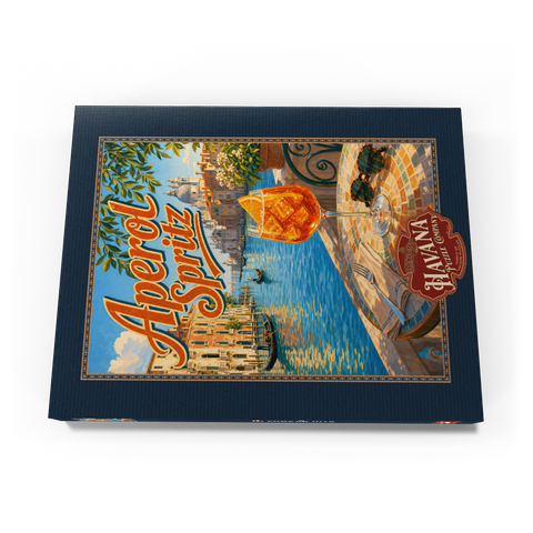Darstellung des Puzzle Motivs Aperol Spritz – Sonnenuntergang am Canal Grande in Venedig Aperol Spritz - Venice Grand Canal Sunset 200 Puzzle Schachtel Ansicht3
