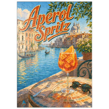 Darstellung des Puzzle Motivs puzzleplate Aperol Spritz - Venice Grand Canal Sunset 200 Puzzle