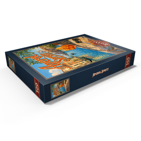 Alternative Darstellung des Puzzle-Motivs Aperol Spritz – Sonnenuntergang am Canal Grande in Venedig – Puzzleteile: 500
