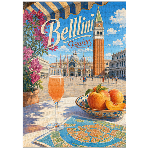 Darstellung des Puzzle Motivs Bellini – Markusplatz, Venedig puzzleplate Bellini - Venice St Marks Square 1000 Puzzle