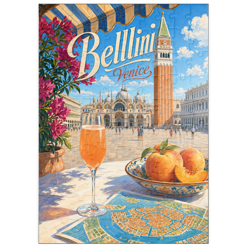 Darstellung des Puzzle Motivs Bellini – Markusplatz, Venedig puzzleplate Bellini - Venice St Marks Square 100 Puzzle