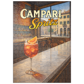 Darstellung des Puzzle Motivs Campari Spritz – Italienische Aperitif-Bar - Puzzleteile: 200